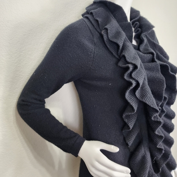 Neiman Marcus Cashmere Black Cardigan Size M - Picture 6 of 16